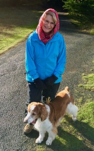 Jan and Sherman enjoy the gardens